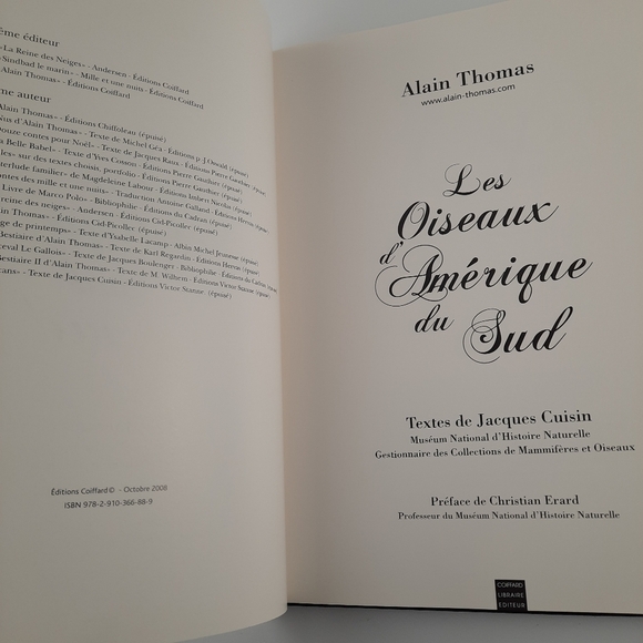 FRENCH BOOK + LITHOGRAPH Signed Alain Thomas Les Oiseaux d'Amerique du Sud Birds - Picture 7 of 14